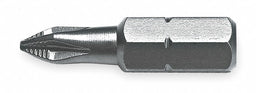 Insert Bit SAE 1/4 Hex #2 1 S2 Steel