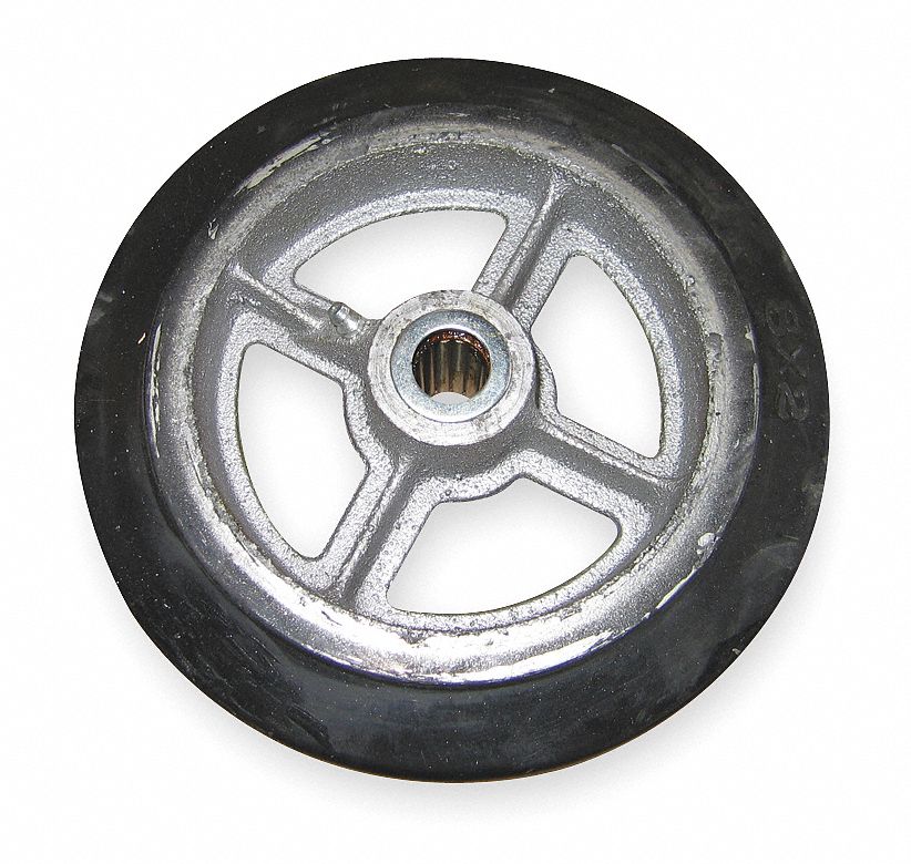 Wheel 6 x1 1/2 Mold On Rubber