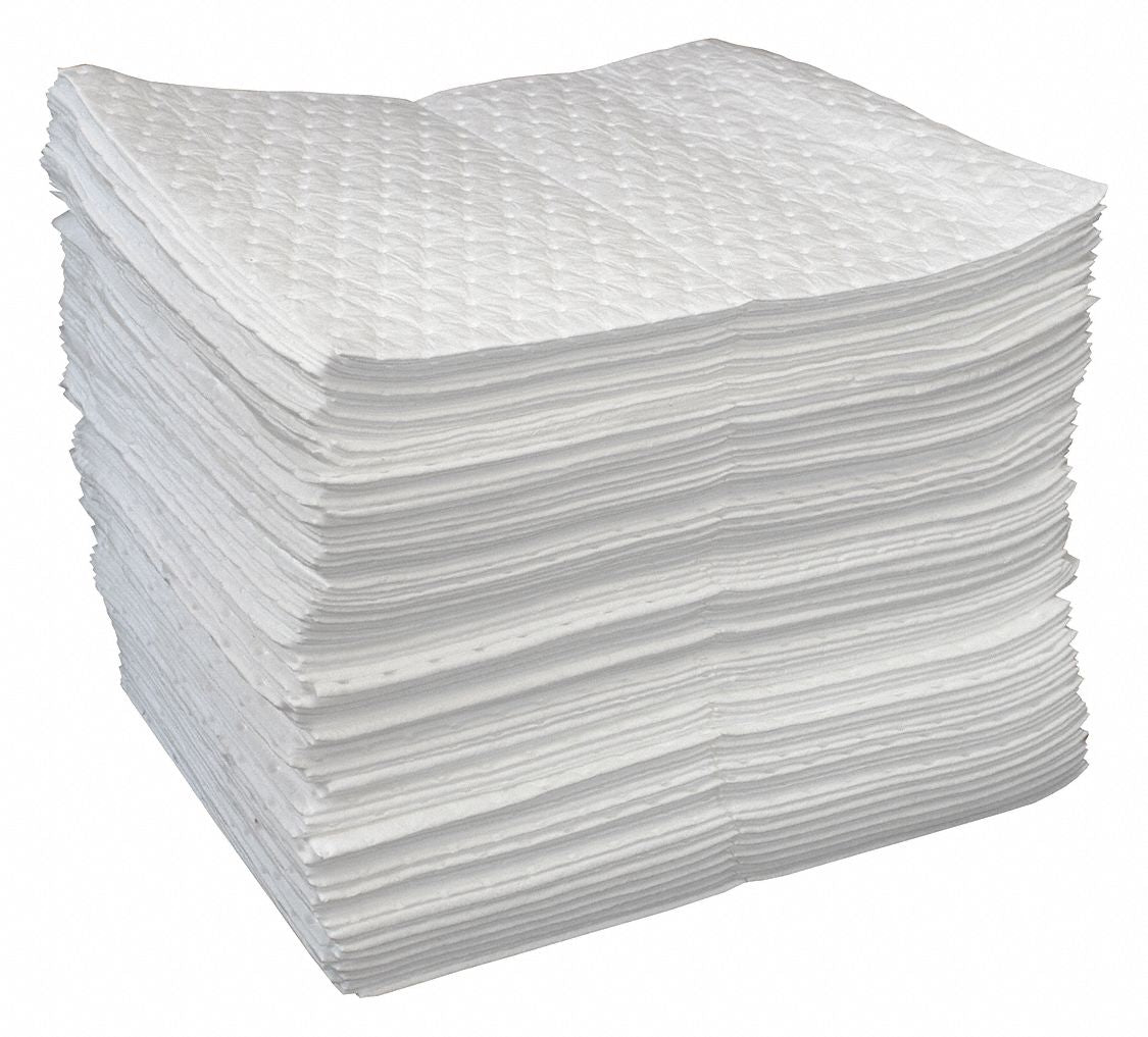 Absorb Pad Oil-Based Liquids White PK100
