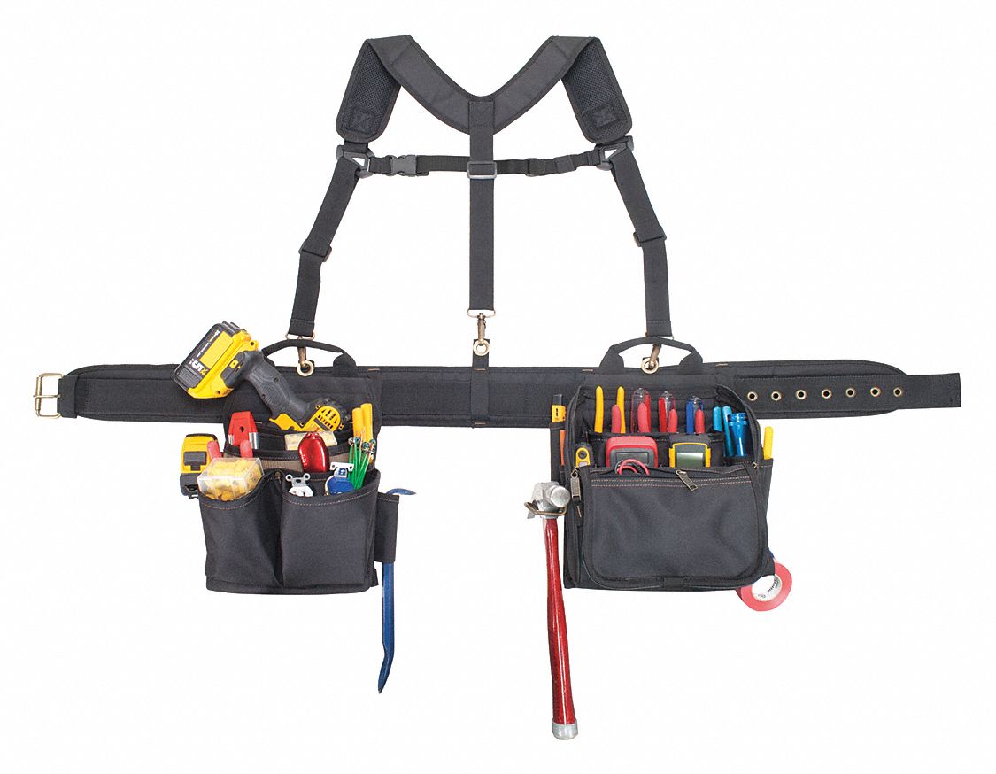 Tool Rig Black Poly 46 in 28 Pockets