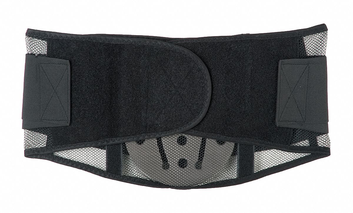 D0586 Back Support with Lumbar Pad Black S