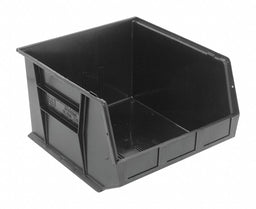 Hang and Stack Bin Black PP 11 in