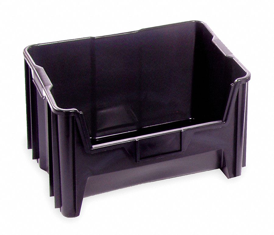 G2987 Bin Black Polyethylene 12 7/16 in