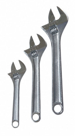 Adj. Wrench Sets Steel Chrome 6 to 10