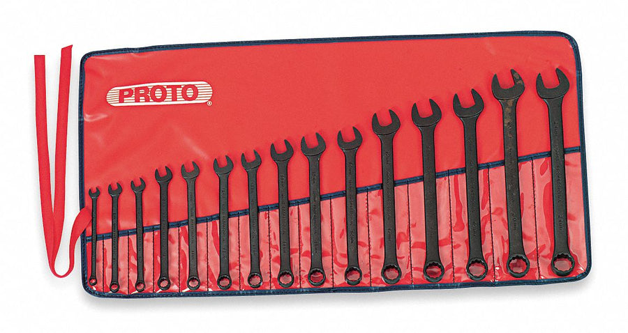 Combo Wrench St Steel Blk Oxd Stnd Ofst
