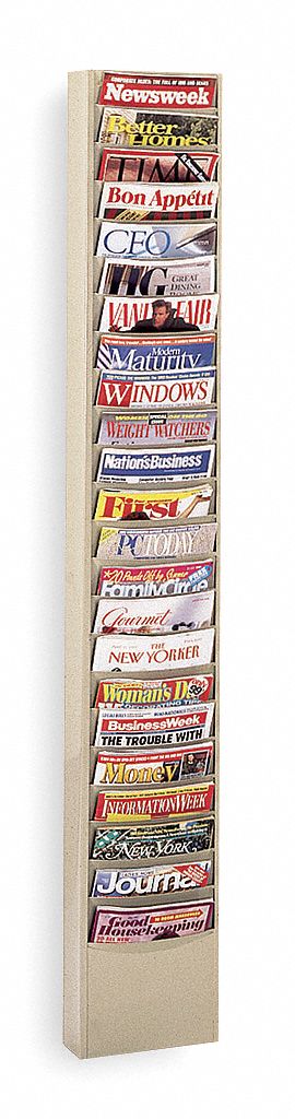 Literature Rack 65 1/2 H Tan