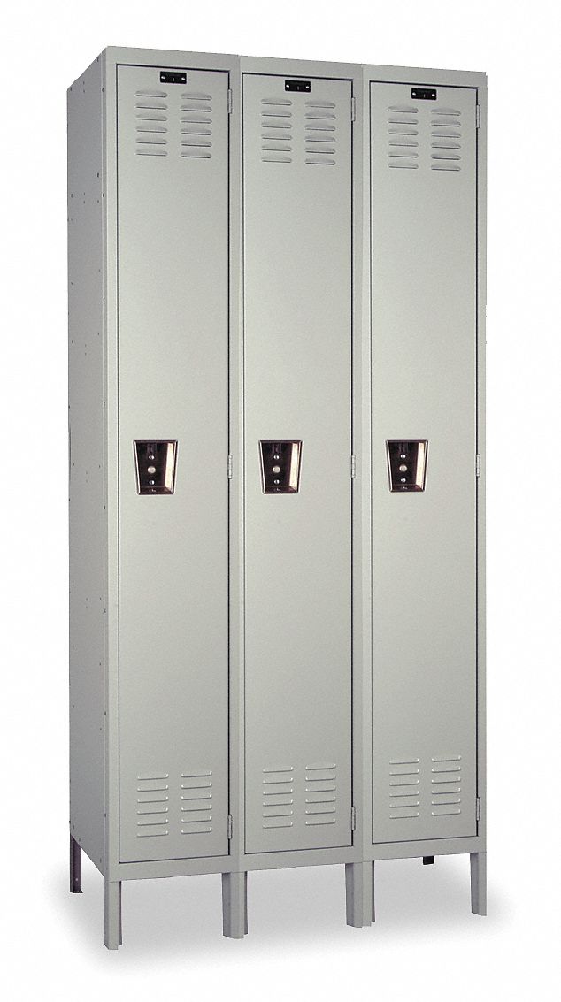 Lckr 1x3Lckr LtGry 78 x36 x18 UnAssm