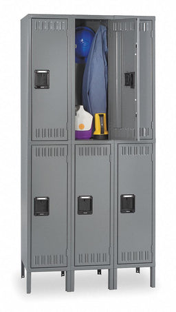 F0424 Lckr 2x3Lckr Gray 78 x36 x18 UnAssm