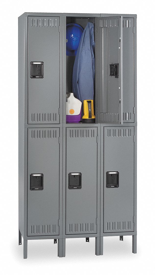 F0424 Lckr 2x3Lckr Gray 78 x36 x18 UnAssm