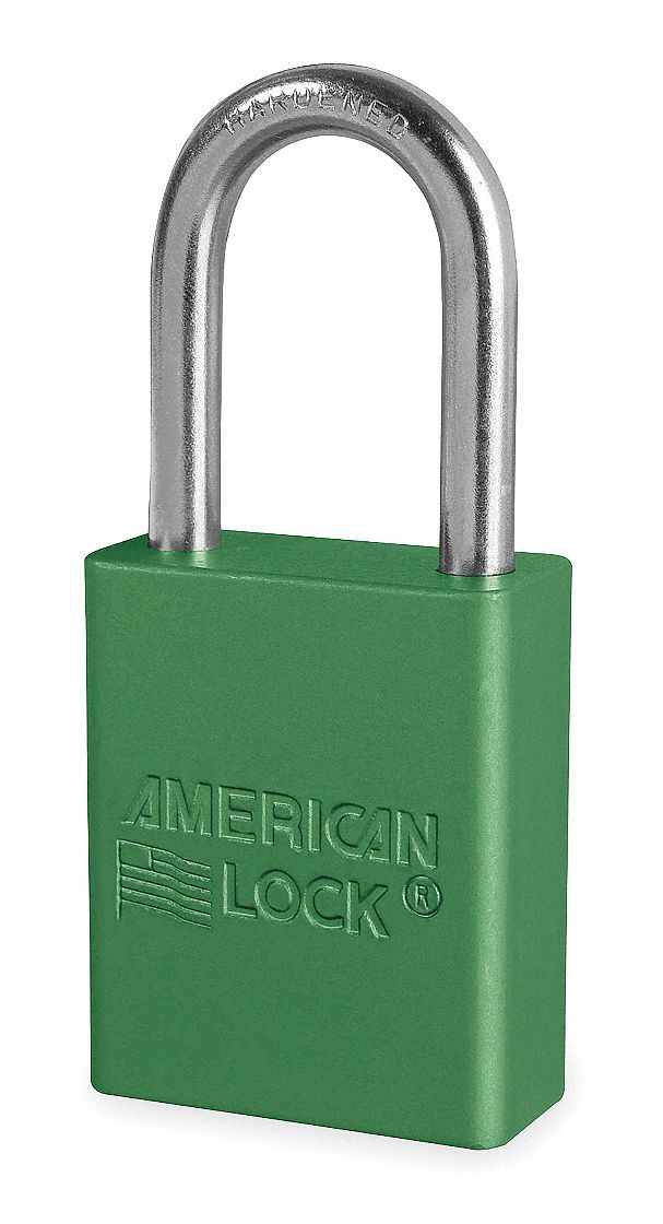 D1918 Lockout Padlock KD Green 1-7/8 H