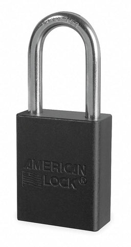 D1918 Lockout Padlock KD Black 1-7/8 H