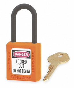 D1942 Lockout Padlock KD Orange 1-3/4 H