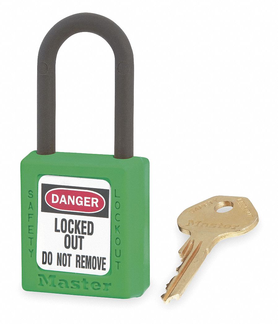 D1942 Lockout Padlock KD Green 1-3/4 H