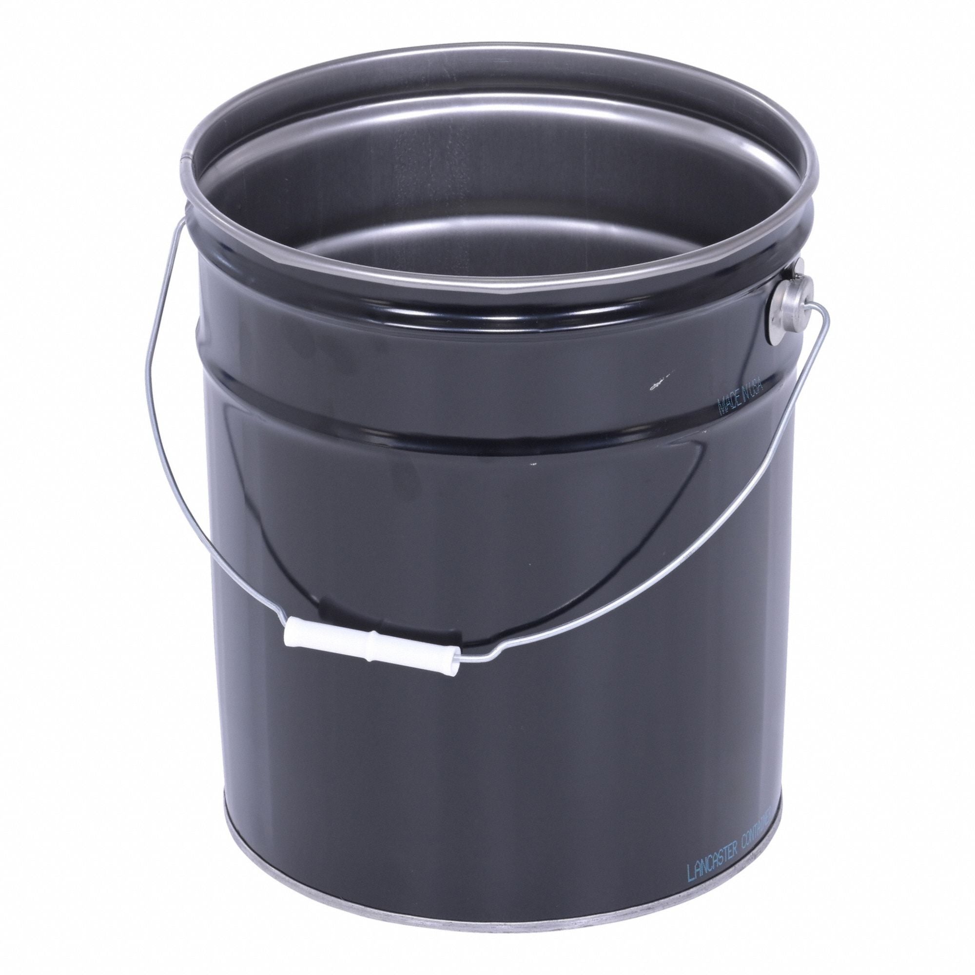 Pail Steel Black Open Head