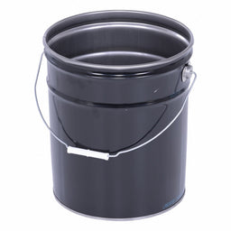 Pail Steel Black Open Head