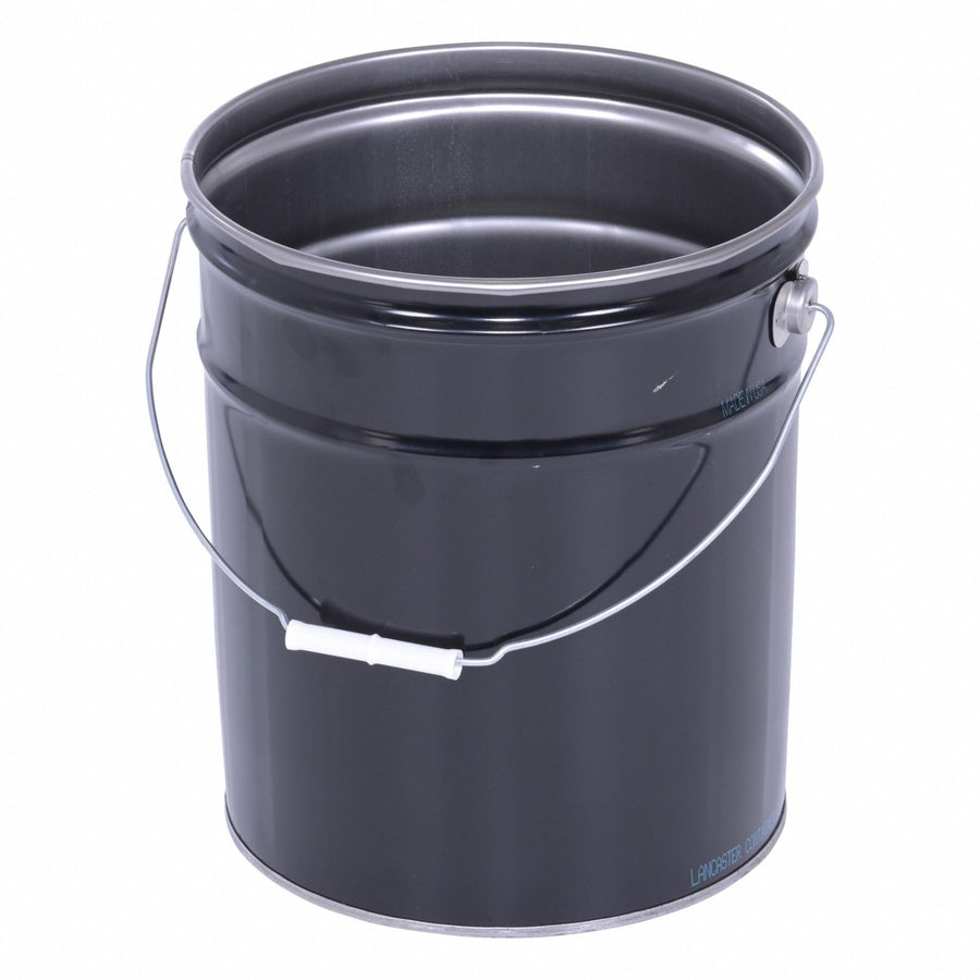 Pail Steel Black Open Head