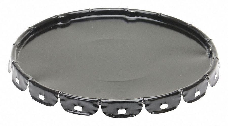 Steel Pail Lid Black Steel