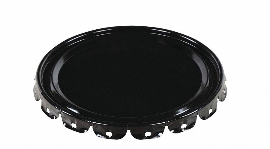 Steel Pail Lid Black Steel