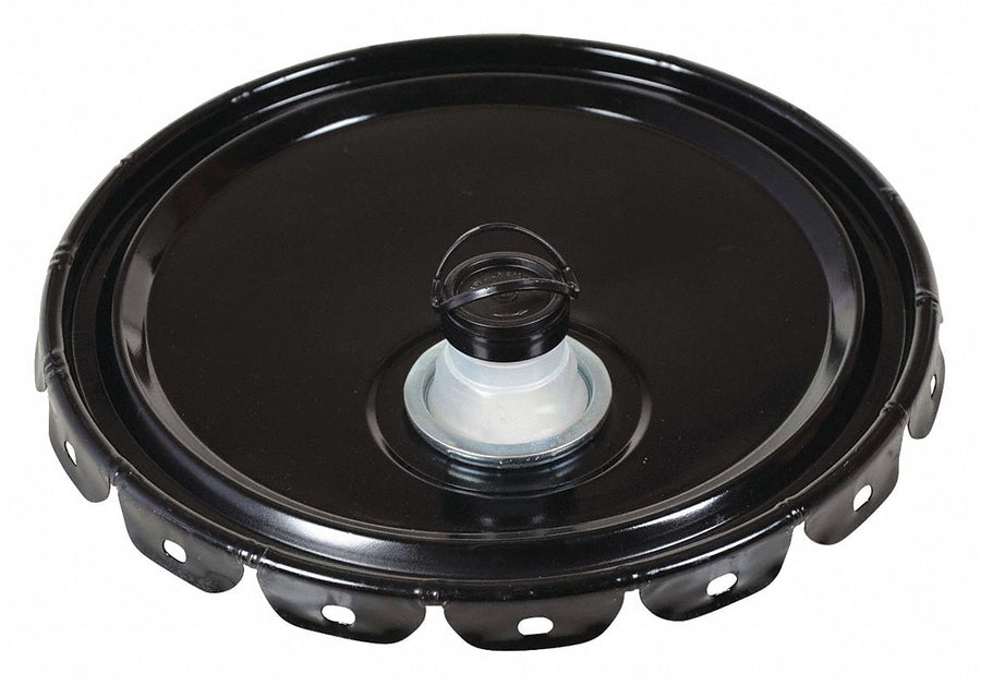 Steel Pail Lid Black Steel