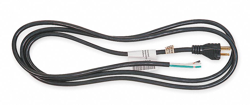Power Cord 5-15P SJO 8 ft Blk 15A 12/3