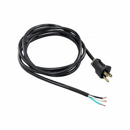 Power Cord 5-15P SJT 12 ft Blk 15A 12/3