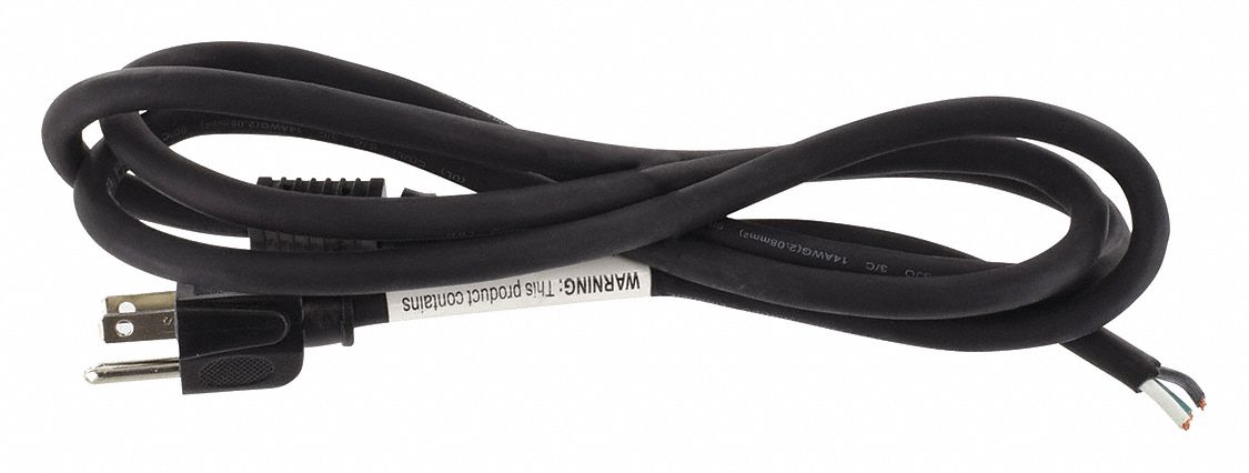 Power Cord 5-15P SJO 6 ft Blk 15A 14/3