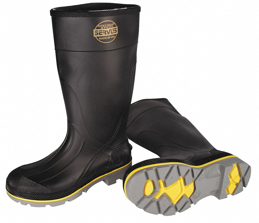 D0345 Rubber Boot Men s 7 Knee Black PR