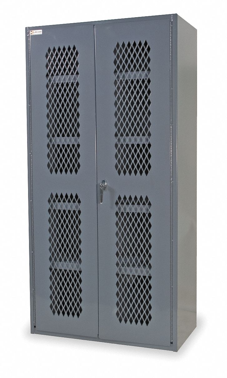 Storage Cabinet 72 x36 x18 Gray 4Shlv