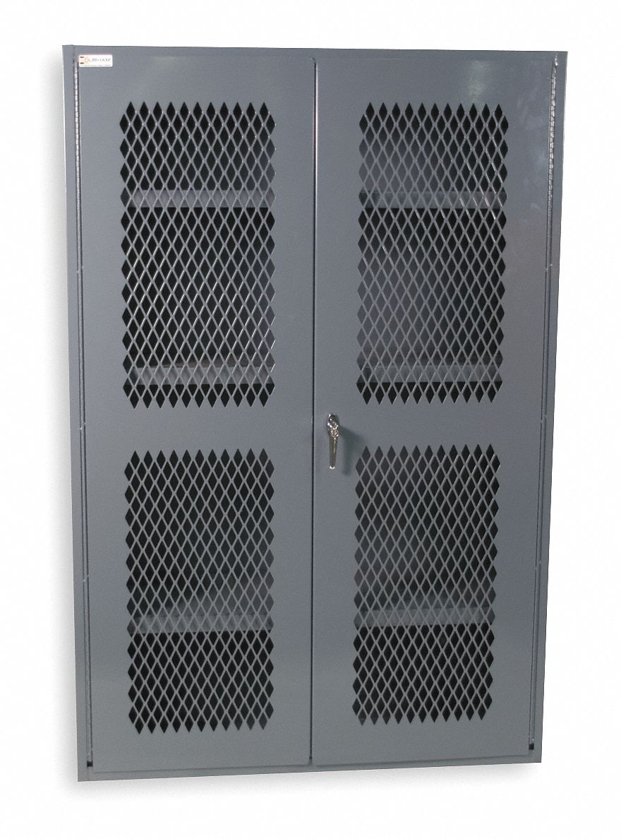 Storage Cabinet 72 x48 x18 Gray 3Shlv