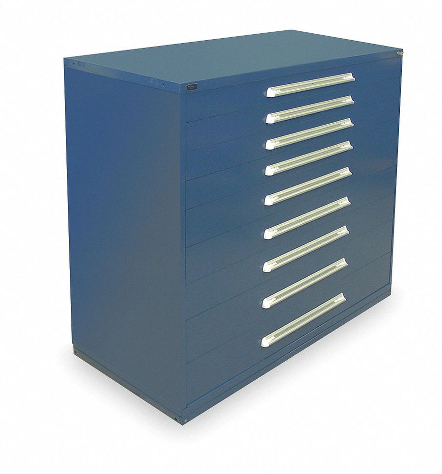 ModDrwrCab 59 x60 x28 Dark Blue 9Drwr