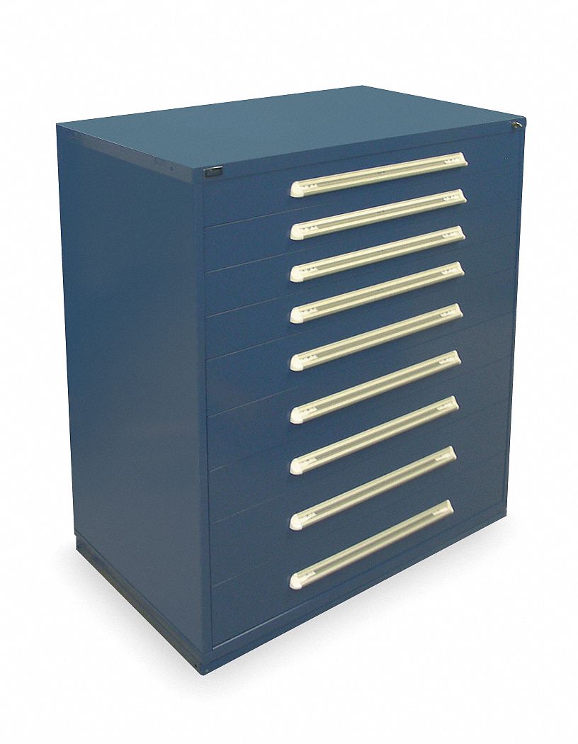 ModDrwrCab 59 x45 x28 Dark Blue 9Drwr