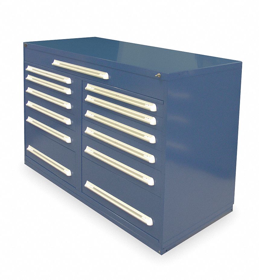 ModDrwrCab 44 x60 x28 Dark Blue 13Drwr