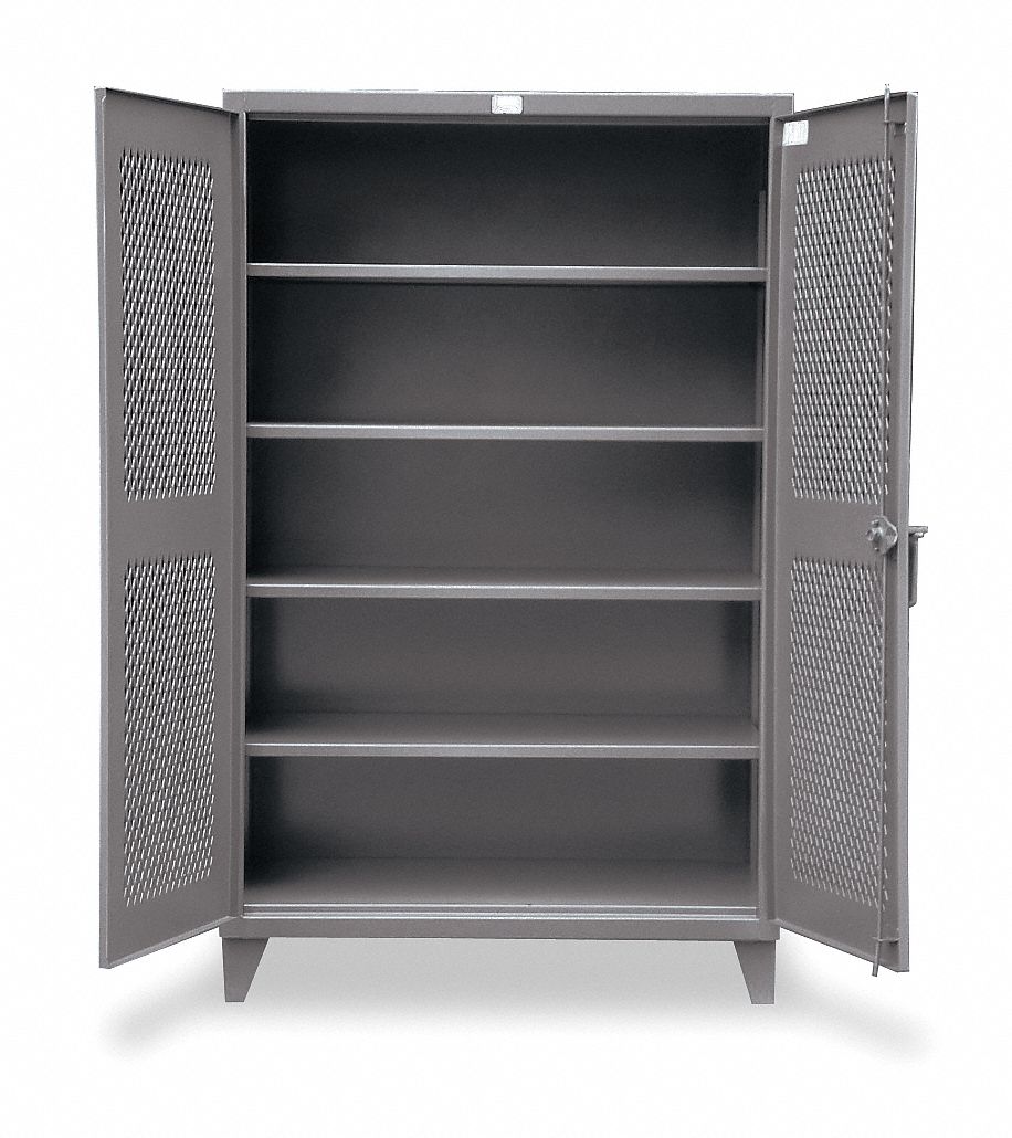 Strg Cab 78 x36 x24 DrkGry 4Shlv