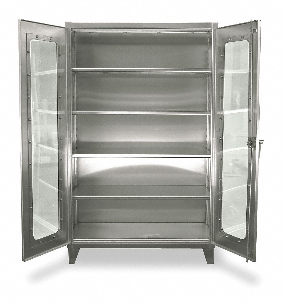 Strg Cab 78 x48 x24 Silver 4Shlv