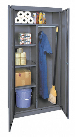 Storage Cabinet 78 x36 x24 Gray 5Shlv