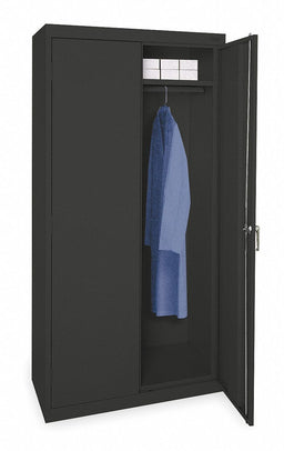 Storage Cabinet 72 x36 x18 Black 1Shlv