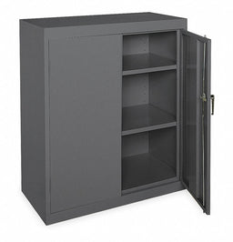 F8662 Storage Cabinet 42 x36 x18 Gray 2Shlv