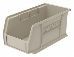 F8657 Hang and Stack Bin Stone Plastic 5 in