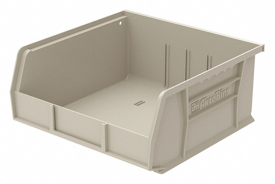 F8699 Hang and Stack Bin Stone Plastic 5 in