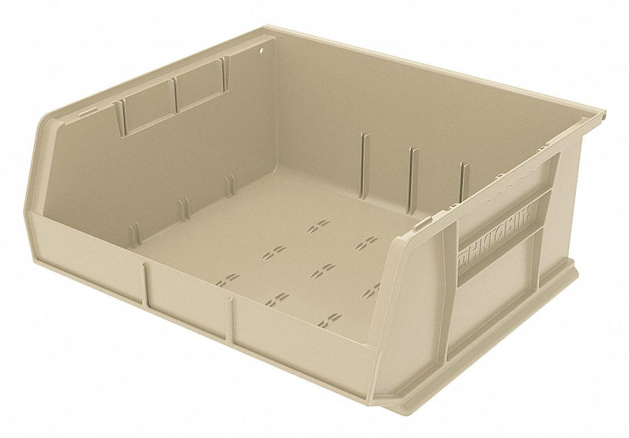 F8696 Hang and Stack Bin Stone Plastic 7 in