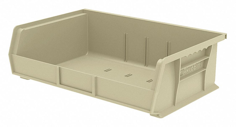 F8695 Hang and Stack Bin Stone Plastic 5 in