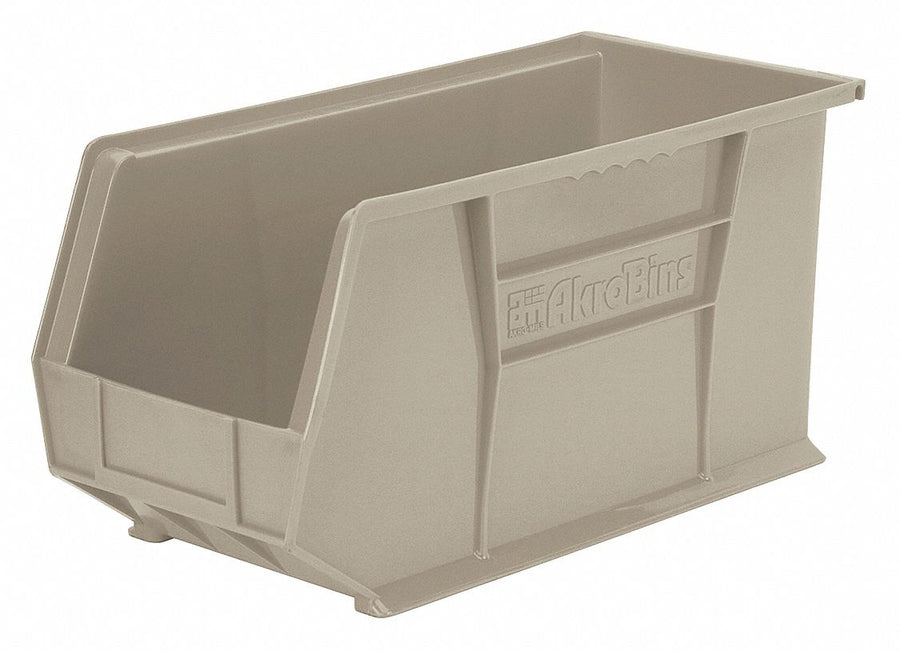 F8694 Hang and Stack Bin Stone Plastic 9 in