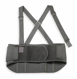 D0584 Back Support with Stay Black Elastic XL
