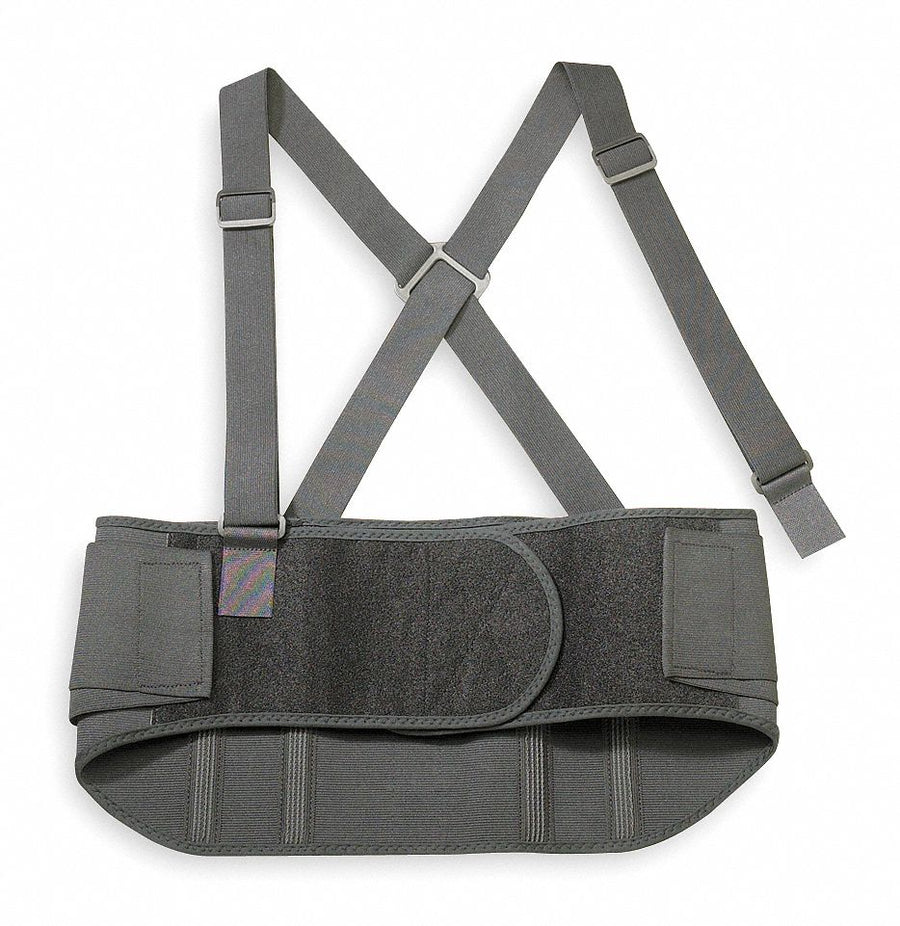 D0584 Back Support with Stay Black Elastic XL