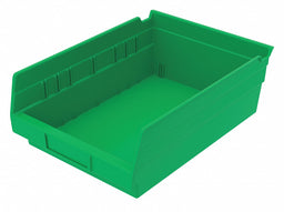Shelf Bin Green Indstr Grd Poly 4 in