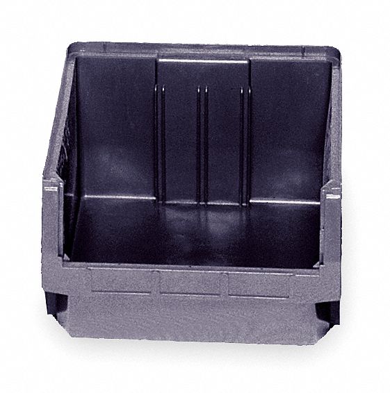 Shelf Bin Black Polypropylene 11 7/8 in