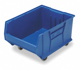 E4548 Mobile Bin Blue Polypropylene 11 in