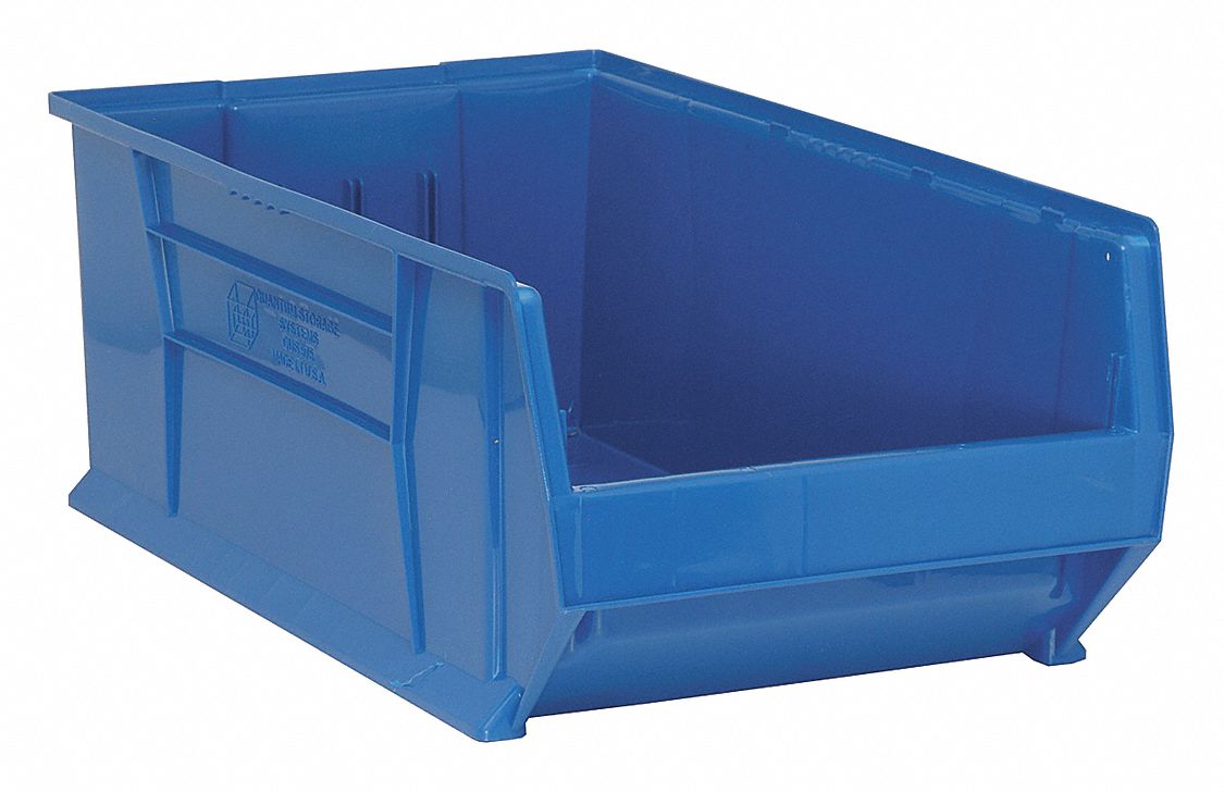 E4546 Bin Blue Polypropylene 12 in