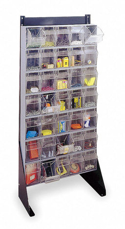 Single Sided Tip-Out Stand PwdrCtd 52 in