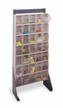 Single Sided Tip-Out Stand PwdrCtd 52 in